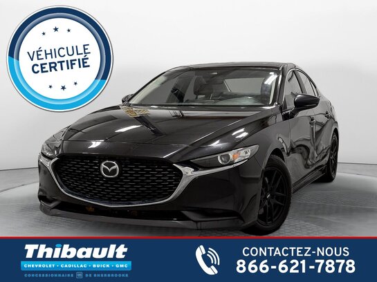 Mazda 3 Sport GS AWD Cuir Volant et Sièges Chauffants 2020 Noir