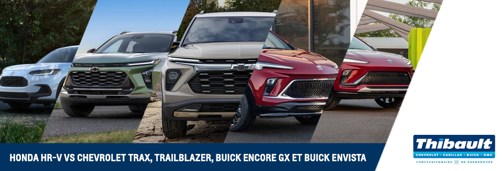 Honda HR-V vs Chevrolet Trax, Trailblazer, Buick Encore GX et Buick Envista : comparatif des VUS sous-compacts